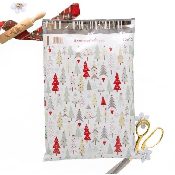 Christmas 🎄 Tree Poly Mailers 10x13 Pack of 25 - Picture 4 of 7